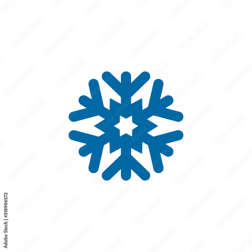 Snowflake icon logo design vector template Snowflake icon logo design vector template
