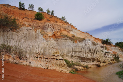 Rocks and stones in the gorge of Vietnam