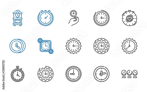 interval icons set