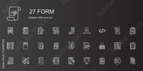 form icons set