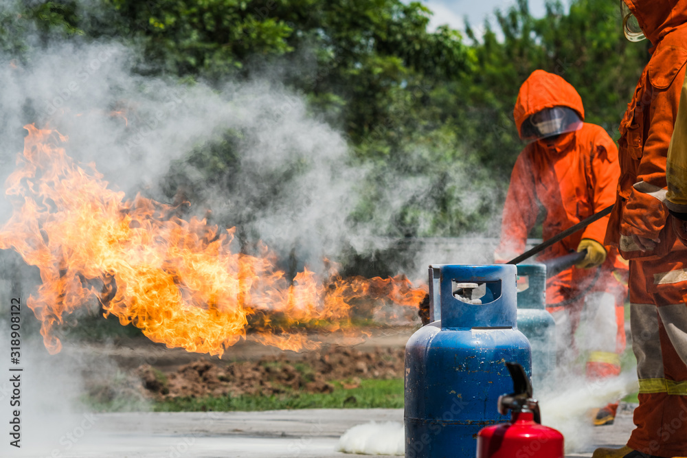 Obraz premium Fire demonstration