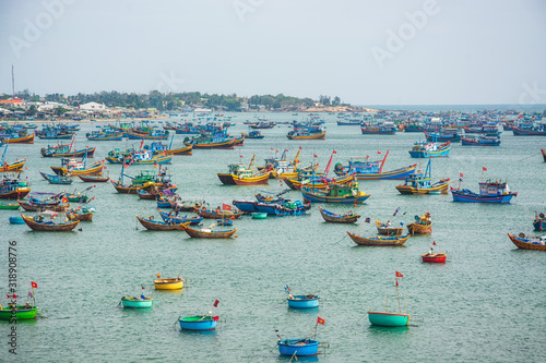 Fishing Village in Mui Mien on May 03,2018 in Vietnam