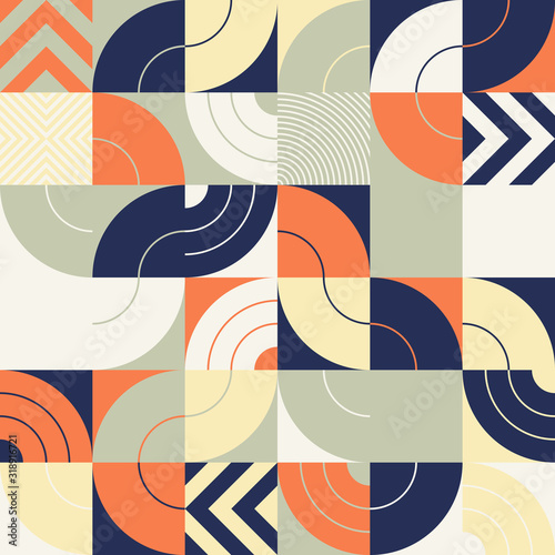 Abstract Retro Looking Vector Pattern