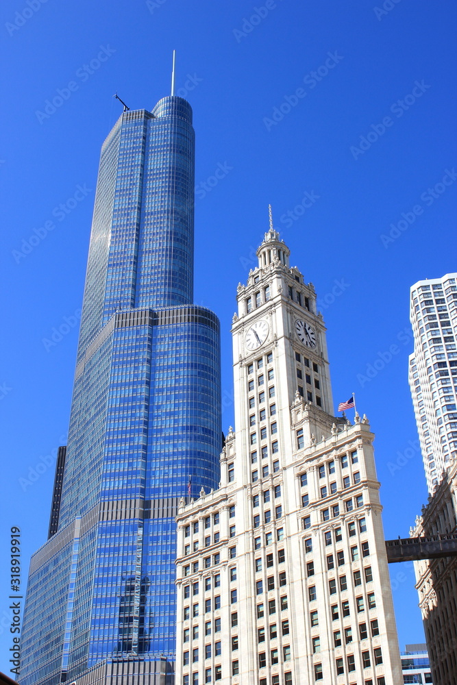 Chicago: Blick auf das historische Stadtzentrum (Altstad) Chicago: Blick auf das historische Stadtzentrum (Altstad)