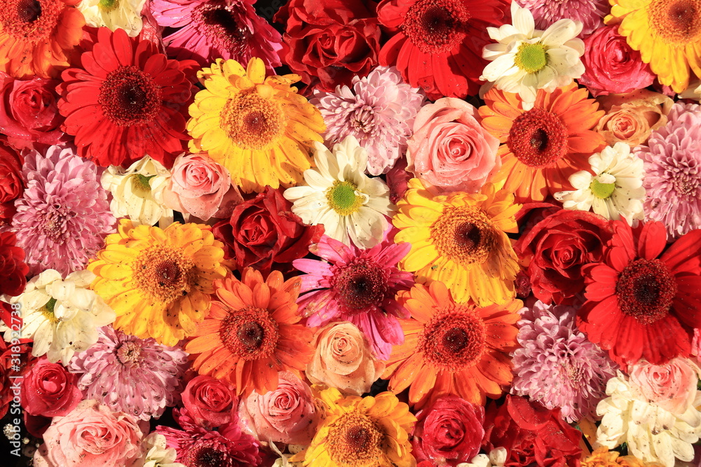 Colorful wedding flower arrangement Colorful wedding flower arrangement