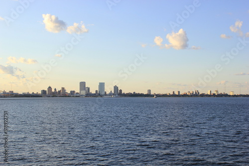 Die Silhouette der Skyline von Milwaukee (Wisconsin)