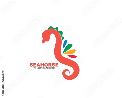 seahorse vector icon illustration design