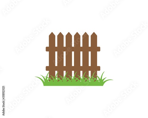 fence icon logo vector illustration design