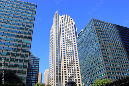 Hochhäuser in Amerika (Skyline von Chicago)