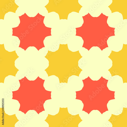 Bright seamless pattern with geometric shapes.