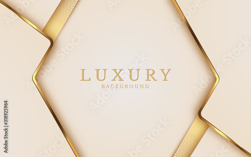 Luxury Gold Background with metal texture and Expensive mustard shades in 3d abstract style. Illustration from vector about modern template design for strong feeling and technology and futurism.