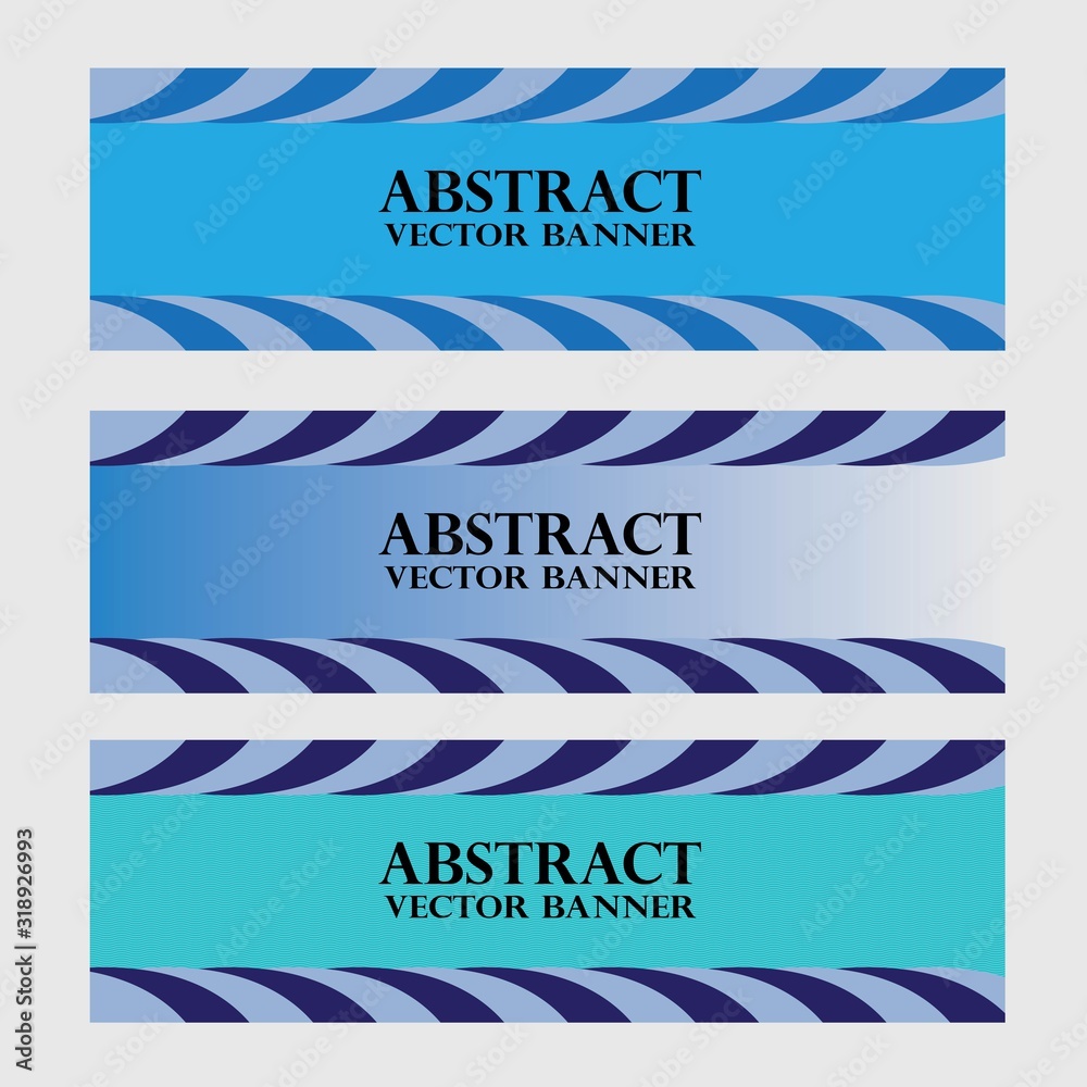 Vector abstract banner design web template