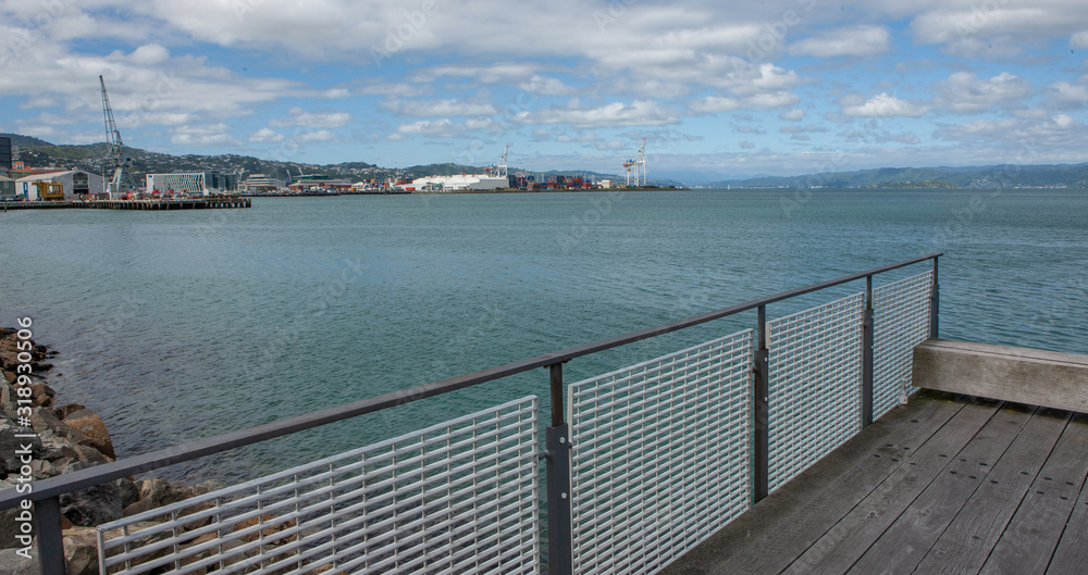 City of Wellington New Zealand. Harbor.