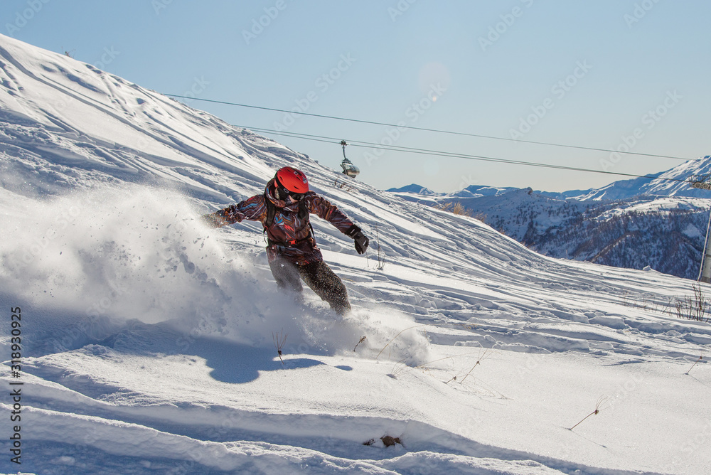 Snowboard winter sport