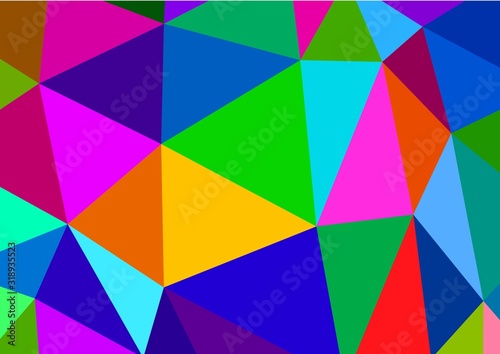 abstract colorful background with triangles