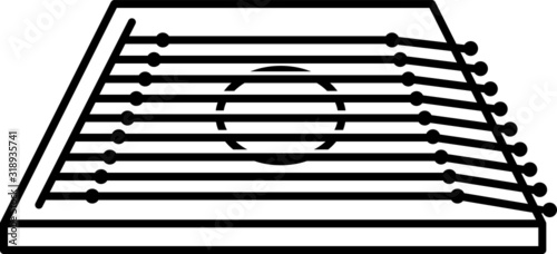 Qanun icon- vector illustration