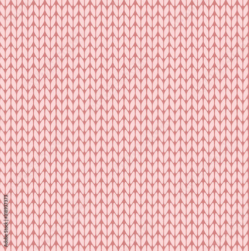 Seamless knitted vector pattern
