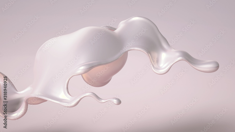 Splash fluid. 3d illustration, 3d rendering. Splash fluid. 3d illustration, 3d rendering.
