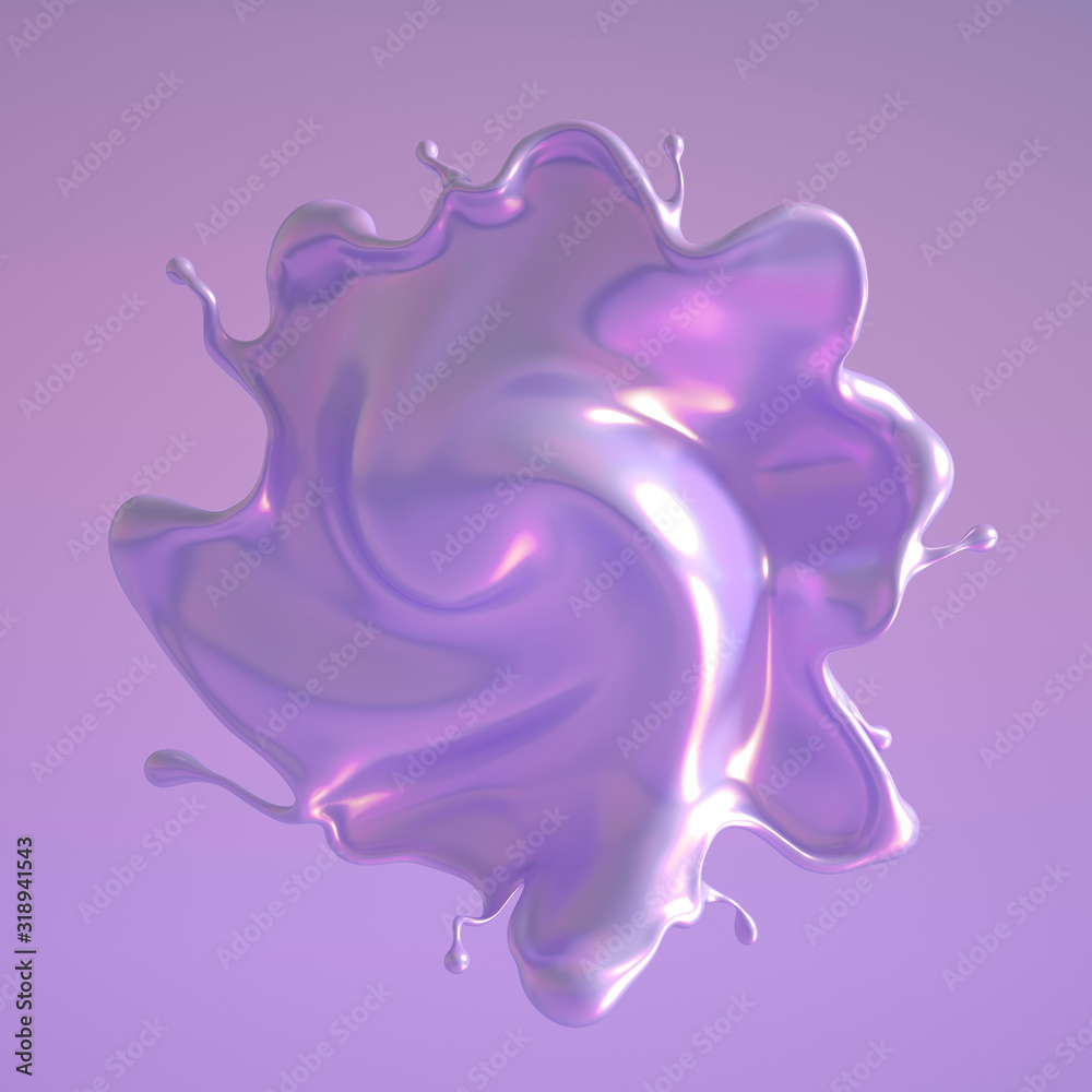 Splash fluid. 3d illustration, 3d rendering. Splash fluid. 3d illustration, 3d rendering.