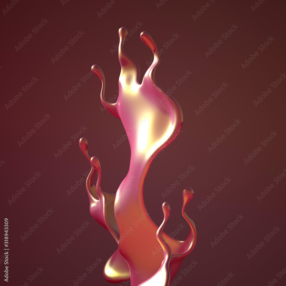 Splash fluid. 3d illustration, 3d rendering. Splash fluid. 3d illustration, 3d rendering.