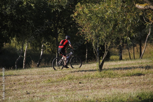 Biking in the countryside