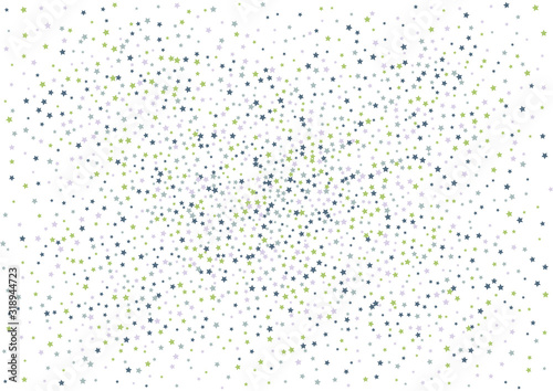 Festive color star confetti background. Abstract frame confetti texture for holiday, postcard, poster, website, carnivals, birthday and children's parties. Cover confetti mock-up. Wedding star layout