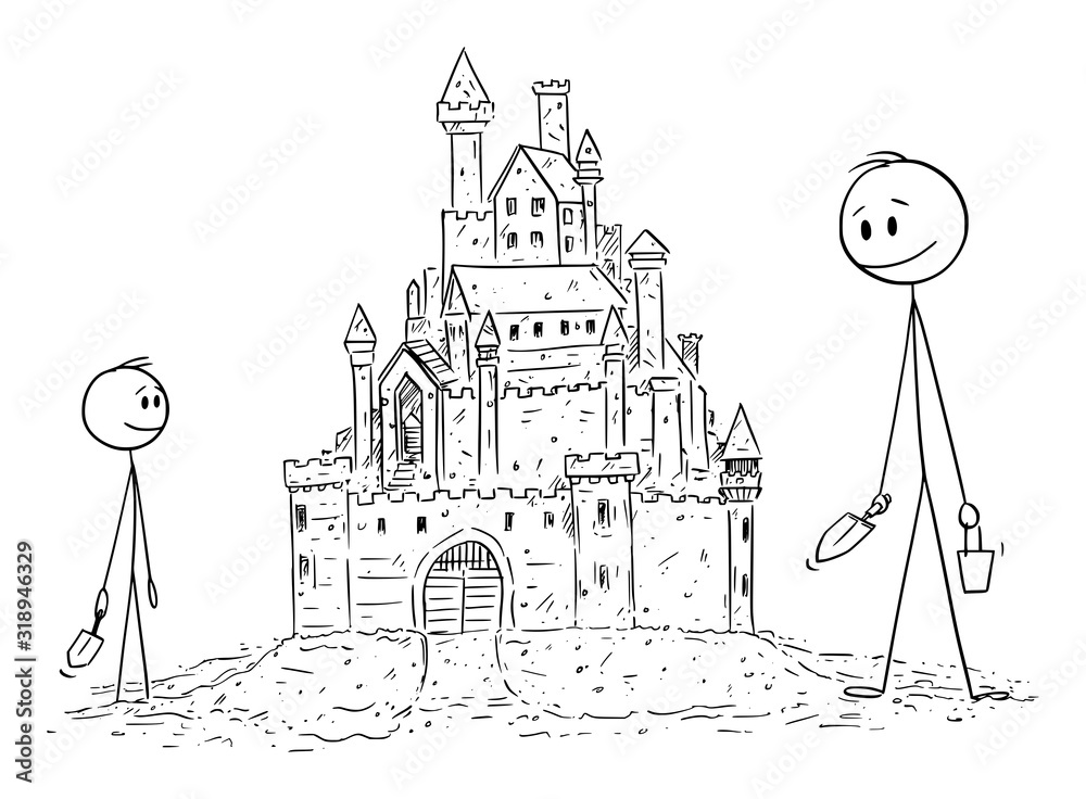 Cute Free Clip Art and Coloring Pages | Castle clipart, Sand castle, Drawing  for kids