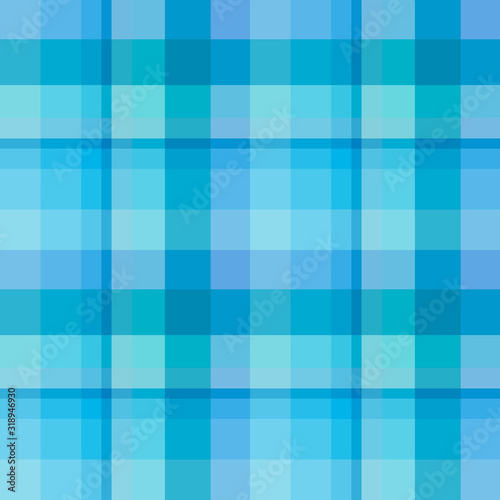 Seamless pattern in wonderful creative blue colors for plaid, fabric, textile, clothes, tablecloth and other things. Vector image.