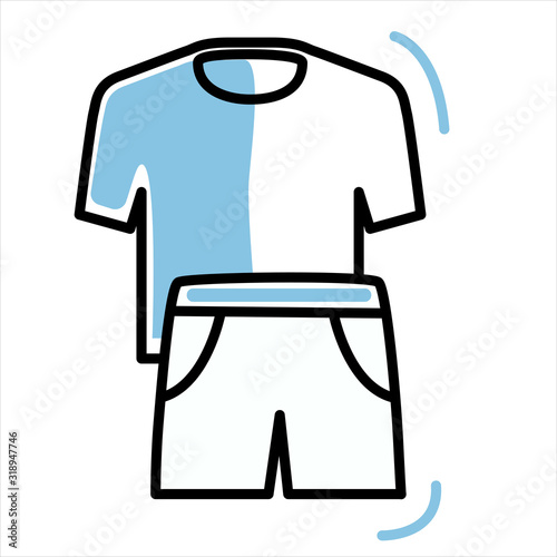 sport icon sportswear isolated vector