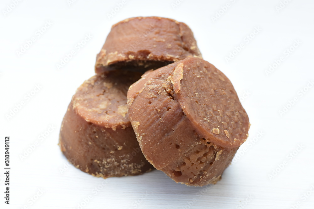 Sugarcane or panela, traditional product of Colombia Sugarcane or panela, traditional product of Colombia