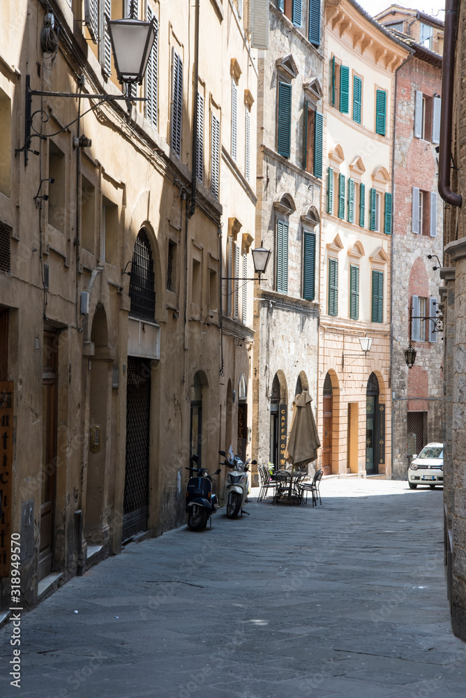 Side Street in Siena, Italy