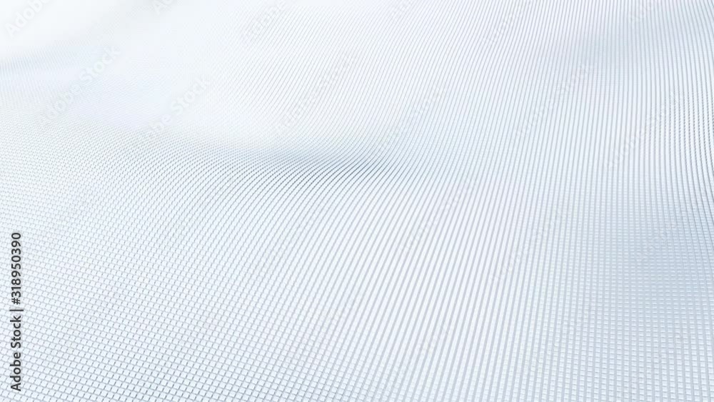 Abstract White Cubic Waving Surface, Moving Wave Background Abstract White Cubic Waving Surface, Moving Wave Background