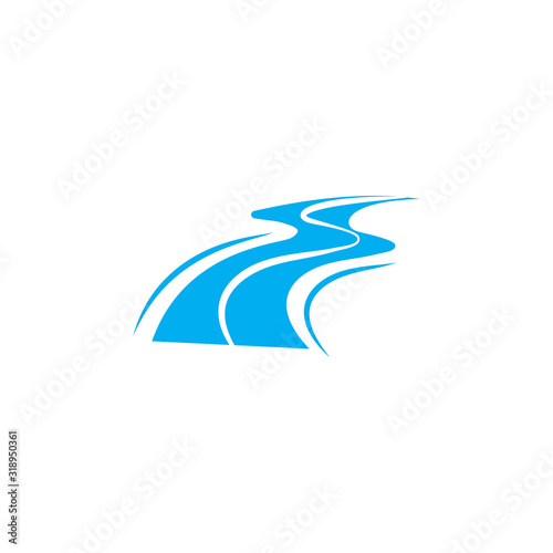 River Logo Template vector symbol