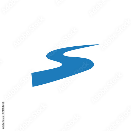 River Logo Template vector symbol