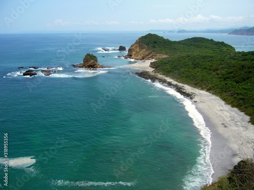 Beautiful beach Los Frailes at Machalilla national park, Ecuador photo