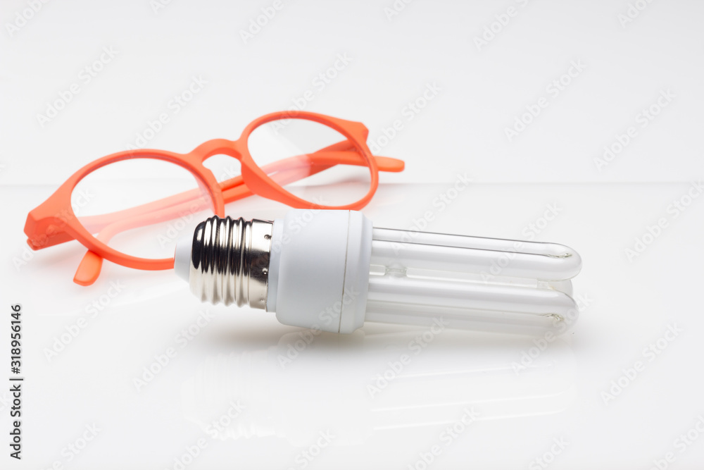 Energy saving light bulbs, ecological, to save energy and consumption.