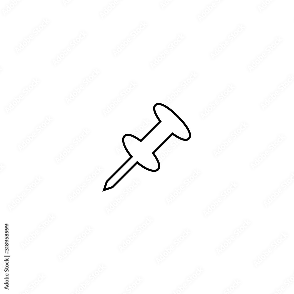 Pin icon. Location sign. Map tool symbol. Logo design element Pin icon. Location sign. Map tool symbol. Logo design element