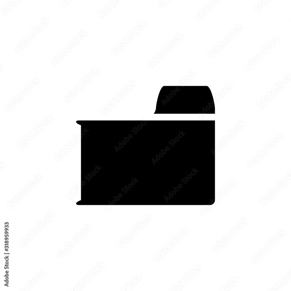 Folder Icon. Archive button. Logo design element