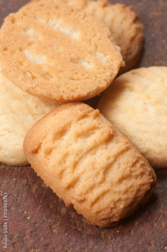Cookies with coconut close up Cookies with coconut close up