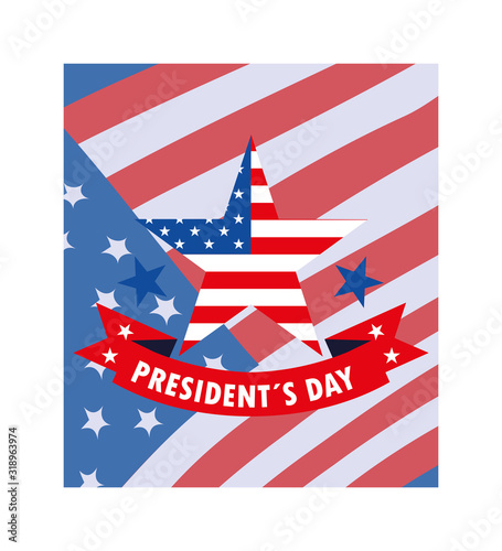 president day greeting card, United States of America celebration