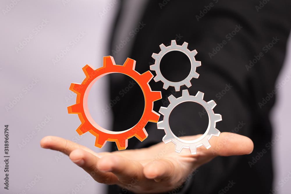 gear Technology setting concept background. gear Technology setting concept background.
