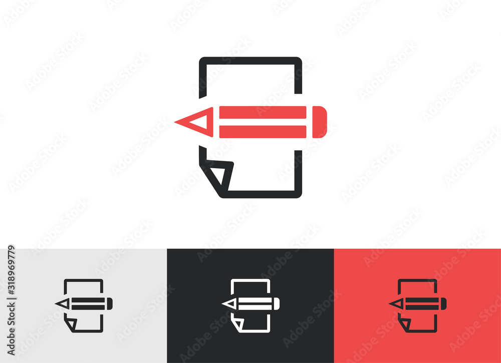 Write a Note Icon - Writing text sign vector Write a Note Icon - Writing text sign vector