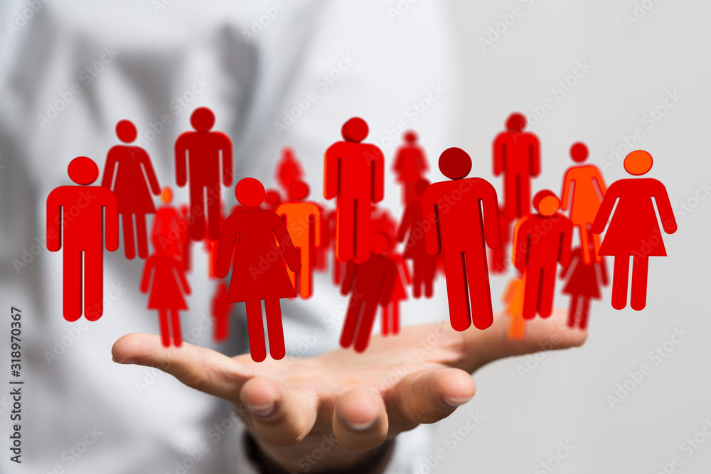 Social Networking illustration team group digital Social Networking illustration team group digital