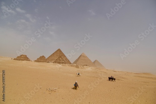 Pyramids at Giza  Egypt