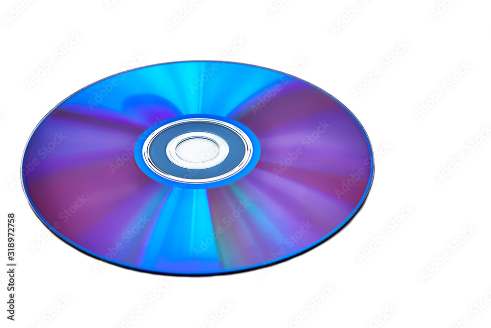 color cd disk on a white background color cd disk on a white background