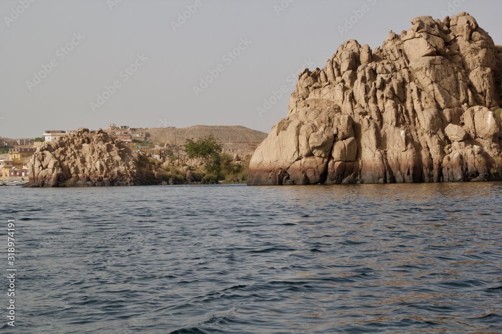 Rock formation on the Nile