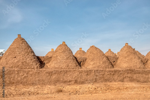 village houses made of clay in urfa Harran