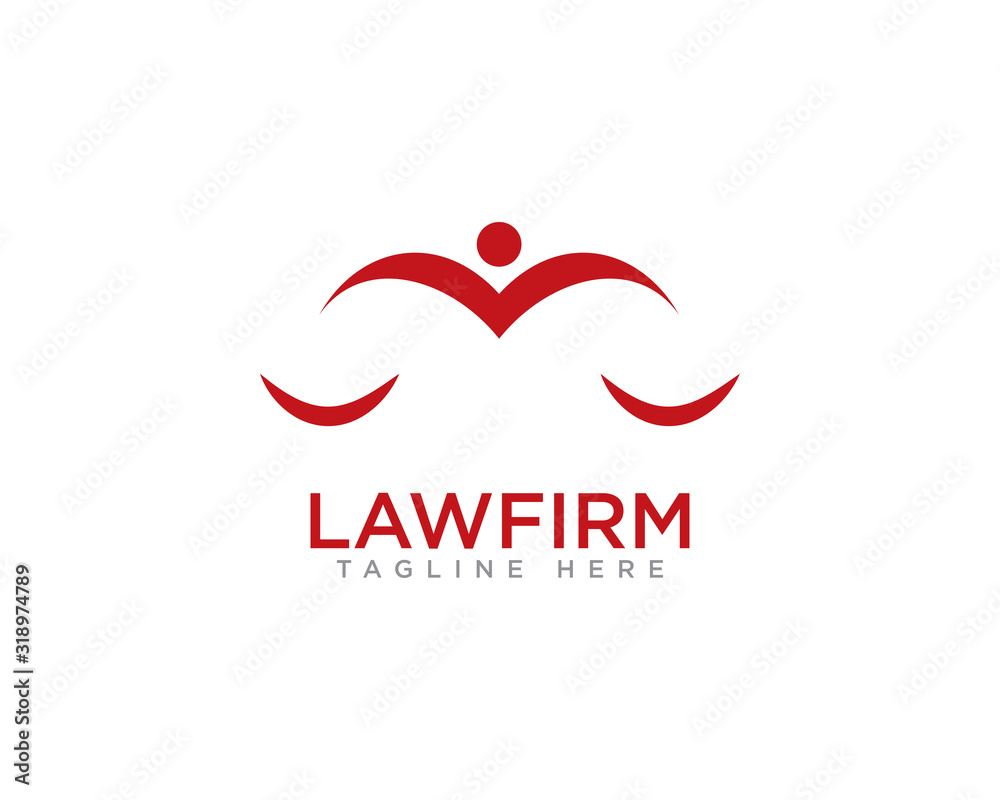 Fototapeta premium Law Firm Logo Design Vector