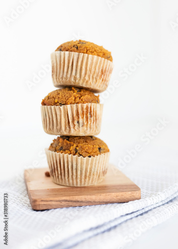 Healthy Pumpkin Chocolate Chip Muffins