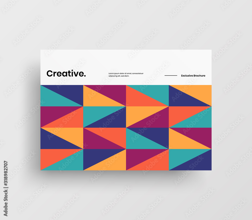 Creative business presentation vector A4 horizontal orientation front page mock up. Modern corporate report cover abstract geometric illustration design layout. Company identity brochure template. Creative business presentation vector A4 horizontal orientation front page mock up. Modern corporate report cover abstract geometric illustration design layout. Company identity brochure template.